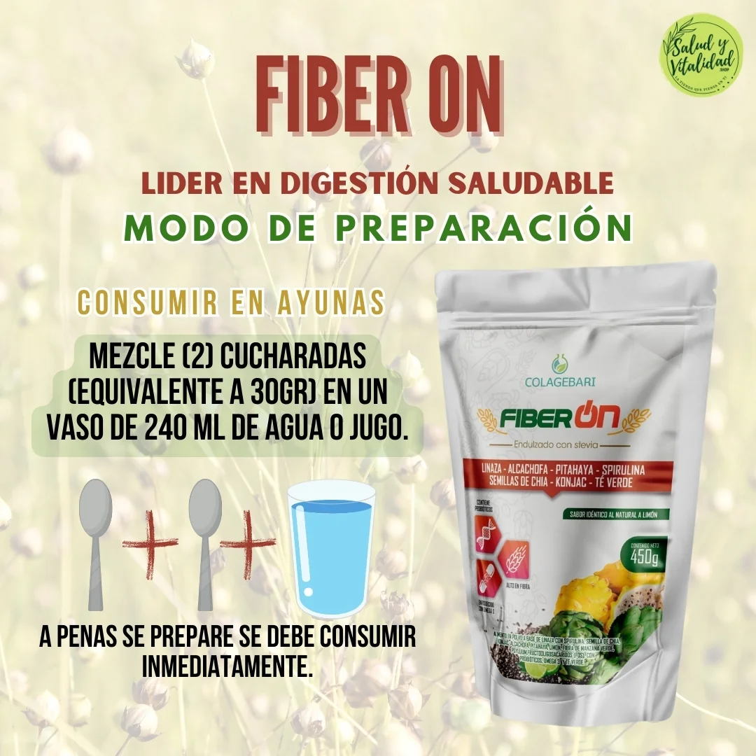 Modo de preparación de Fiber On